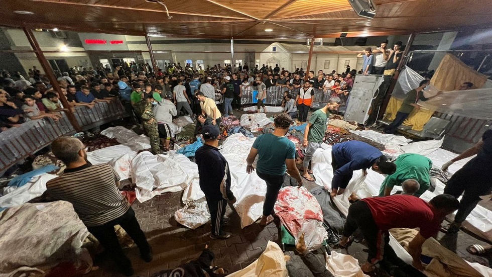 الإعلامي الحكومي 18 شهيدا بقصف الاحتلال لمستشفى ميداني وسط غزة